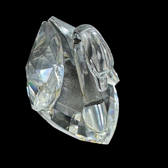 Swarovski Crystal Mini Figurines Swan Owl Cake Rabbit Vintage 1980s Made Austria - Picture 3 of 12